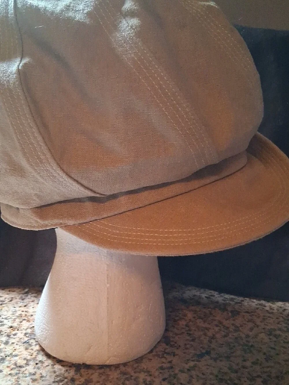Women’s Tan Knot-Detail Casual Cap